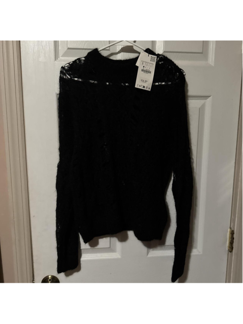 Zara alpaca black sweater size small